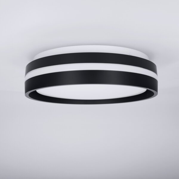 Brilagi - LED плафон NAOMI LED/24W/230V Ø 28,5 cm черен