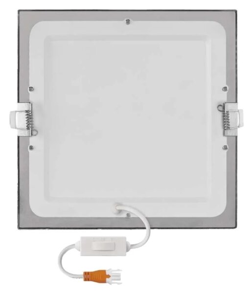Вградено LED осветително тяло NEXXO LED/18W/230V 3000/3500/4000K сребристо 22,5x22,5 cm