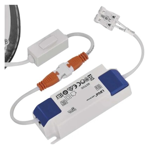 LED вградено осветително тяло NEXXO LED/7W/230V 3000/3500/4000K сребристо Ø 12 см