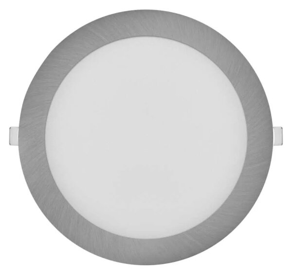 Вградено LED осветително тяло NEXXO LED/18W/230V 3000/3500/4000K сребристо Ø 22,5 см