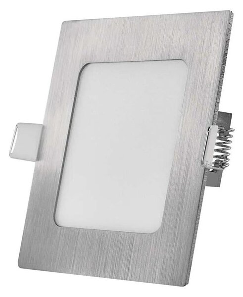 Вградено таванно LED осветително тяло NEXXO LED/7W/230V 3000/3500/4000K сребристо 12x12 cm