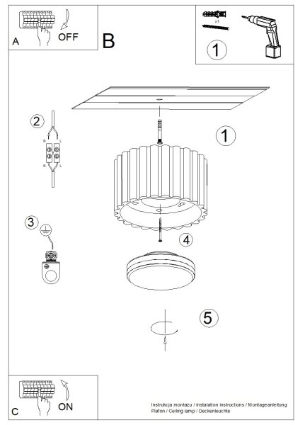 Brilagi - LED точково осветително тяло SFERA 1xGX53/30W/230V, диаметър 10 см, таупе