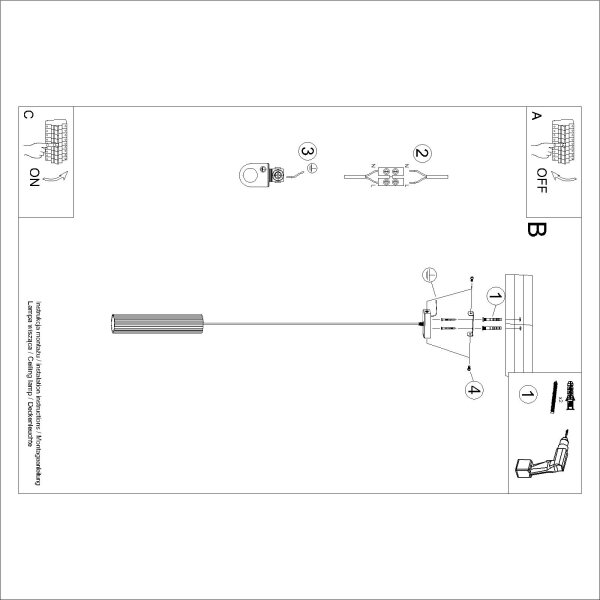 Brilagi - LED полилей на кабел CRESTO 1xGU10/10W/230V кафяв