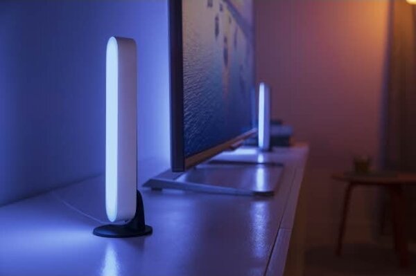 Philips - Комплект 2x LED RGB настолна лампа Hue AMBIANCE LED/6W/230V бяла