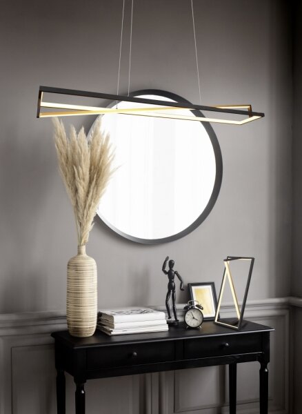 Trio - LED димируем полилей на кабел EDGE LED/35W/230V 2300/3000/4000K черен