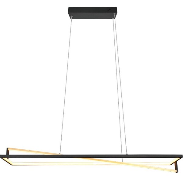 Trio - LED димируем полилей на кабел EDGE LED/35W/230V 2300/3000/4000K черен