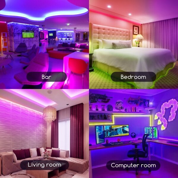 Aigostar - LED RGB Димируема лента 3м LED/24W/12/230V IP65 + д.у