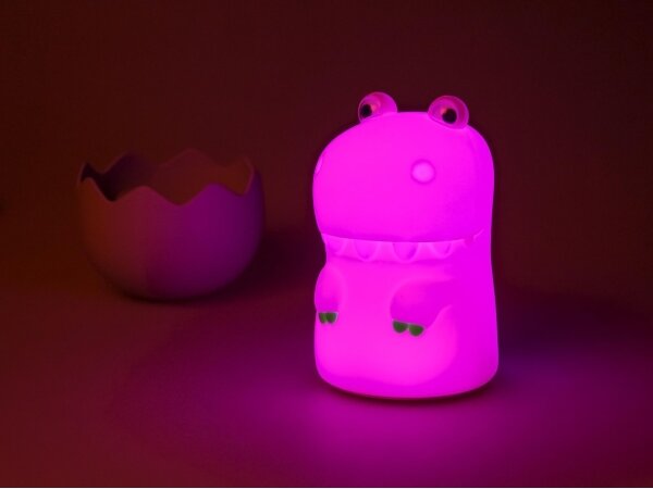 MegaLight - LED RGB Димируем акумулаторен детски докосване лампа DIGGY DINO LED/5V