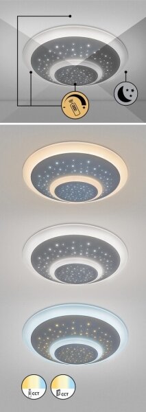 Rabalux - LED димируемо таванно осветително тяло LED/47W/230V 3000-6000K + дистанционно управление