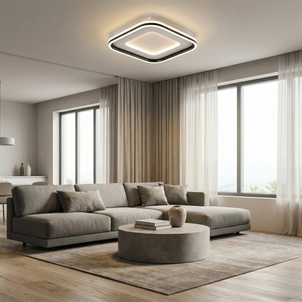 Brilagi - Димируемо LED осветително тяло TRIVARO LED/88W/230V 3000-6000K 40x40 см + дистанционно управление