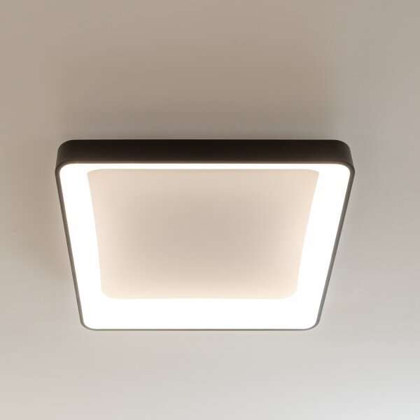 Brilagi - димируемо LED таванно осветително тяло FALCON II LED/125W/230V 60x60 cm черно + дистанционно управление