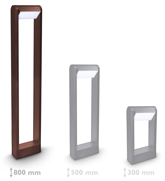 Brilagi - LED външна лампа CROTONE LED/7W/230V кафява IP54 80 см
