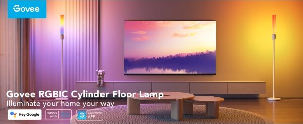 Govee - LED Димируем лампион CYLINDER SMART RGBICWW 2200-6500K