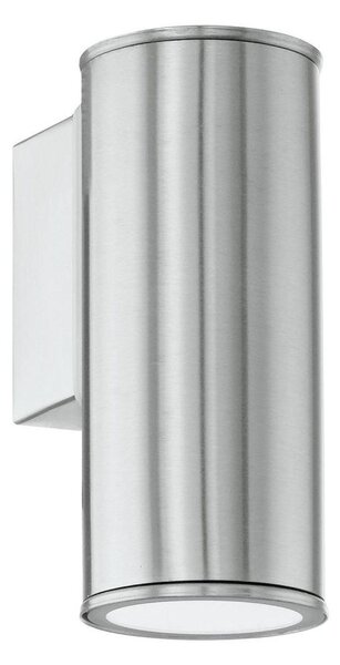 Eglo 33581 - LED RGBW димируемо външно стеново осветително тяло RIGA 1xGU10/5W/230V IP44 матов хром