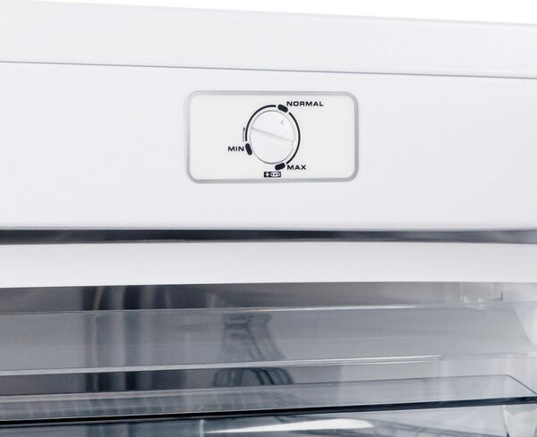 Фризер Muhler VFS8560WE, 60 л, Клас Е, Реверсивна врата, R600a, Бял
