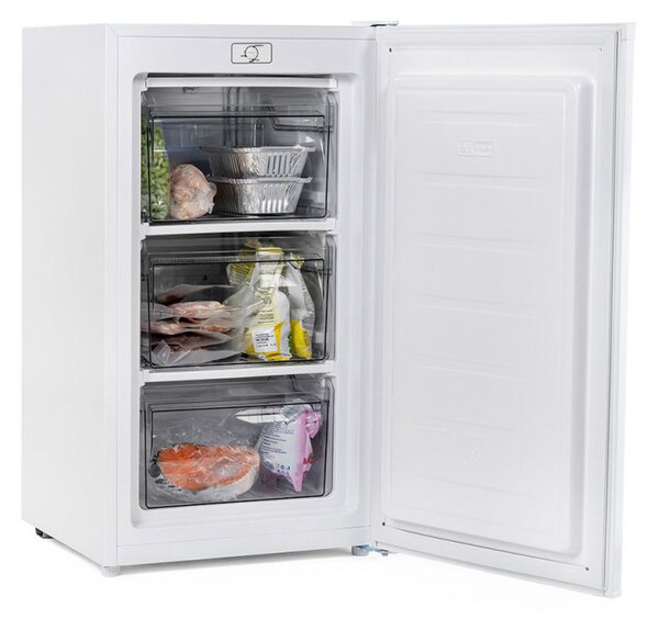 Фризер Muhler VFS8560WE, 60 л, Клас Е, Реверсивна врата, R600a, Бял