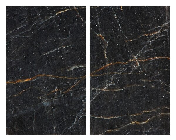 Капаци за печки от закалено стъкло в комплект от 2 броя 52x30 cm Marble - Allstar