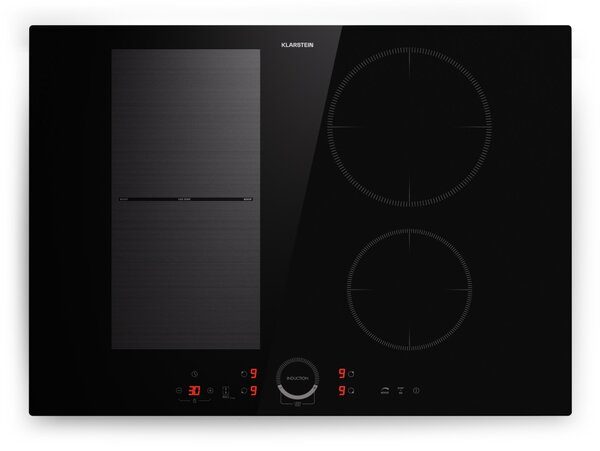 Klarstein Delicatessa 70 Hybrid, вграден индукционен плот, 4 зони, 7000 W, стъклокерамика