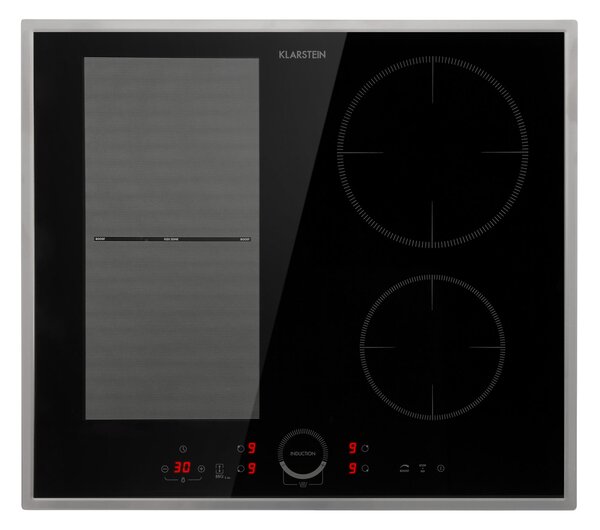 Klarstein Delicatessa 60 Hybrid Prime, котлон, индукция, 4 зони, 7000 W, черен