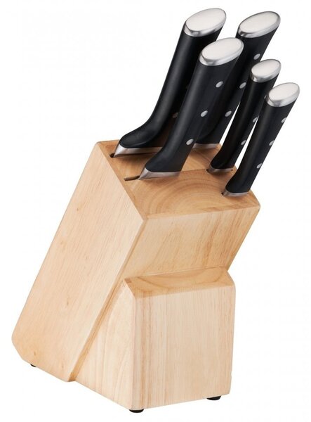 Комплект ножове Tefal K232S574, неръждаема стомана, черни