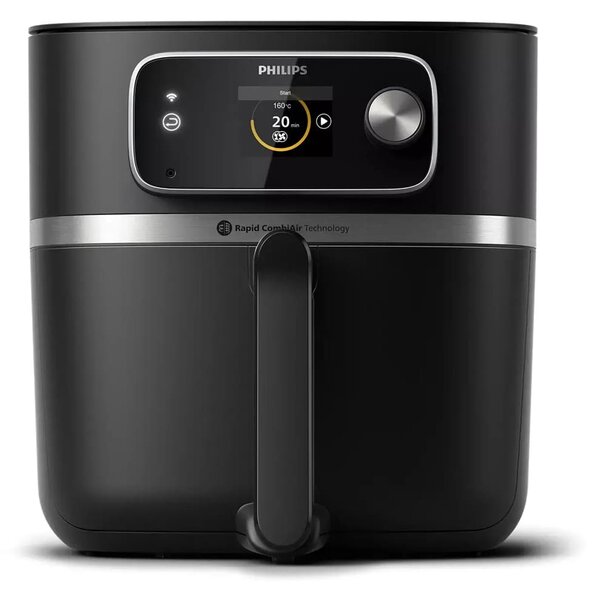 Фритюрник с горещ въздух Philips HD9880/90, 8.3 л. вместимост, 2200W, черен