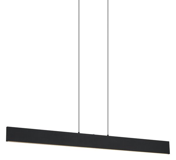 Модерен висящ лампион черен вкл. LED 3-степенно димируем Easylift - Straight