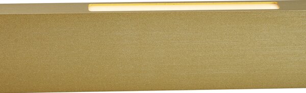 Модерна висяща лампа месинг с LED 3-степенно димиране Easylift - Straight
