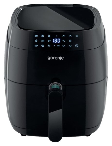 Фритюрник с горещ въздух Gorenje AF1409DB, 3.5 л. вместимост, 9 програми, незалепващо покритие, 1400W