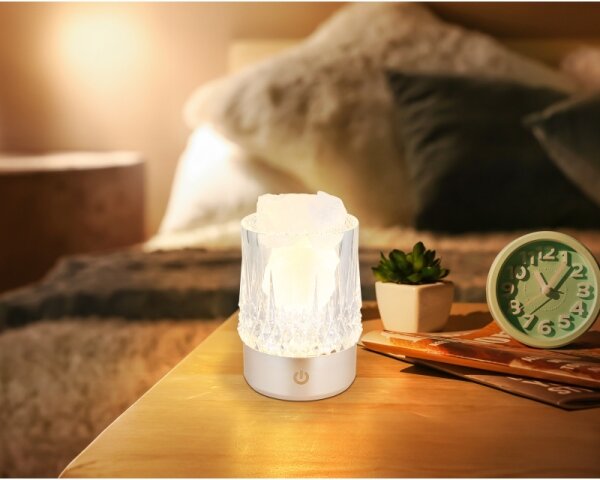 Globo 21044S - LED сензорна настолна лампа LIZZY LED/1W/5V 3000K 1200 mAh сребриста