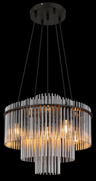 Globo 15698H1 - Полилей на кабел GORLEY 5xE27/60W/230V черен
