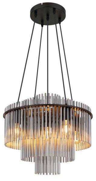 Globo 15698H1 - Полилей на кабел GORLEY 5xE27/60W/230V черен
