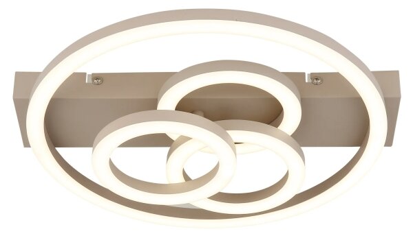 Globo 48040-40SA-LED Димируемо таванно осветително тяло DARRYL I LED/40W/230V размери 35 x 33 см месинг + дистанционно управление