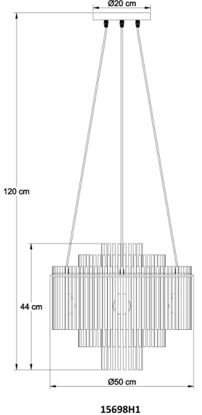 Globo 15698H1 - Полилей на кабел GORLEY 5xE27/60W/230V черен