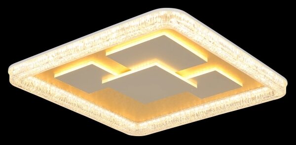 Globo 48476-40 - LED таванно осветително тяло LORAINE LED/40W/230V, 48,8 x 48,8 см, златисто