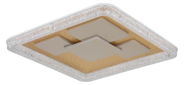 Globo 48476-40 - LED таванно осветително тяло LORAINE LED/40W/230V, 48,8 x 48,8 см, златисто