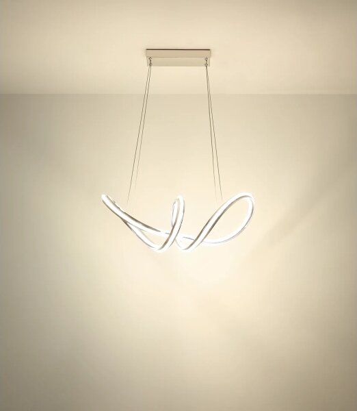 Globo 67440H - LED димируем полилей на кабел EVANGELINE LED/45W/230V лъскав хром+дистанционно управление