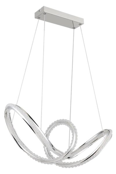 Globo 67440H - LED димируем полилей на кабел EVANGELINE LED/45W/230V лъскав хром+дистанционно управление