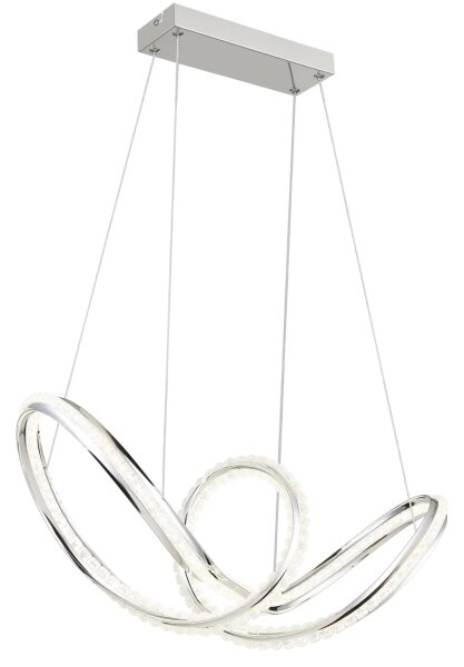 Globo 67440H - LED димируем полилей на кабел EVANGELINE LED/45W/230V лъскав хром+дистанционно управление