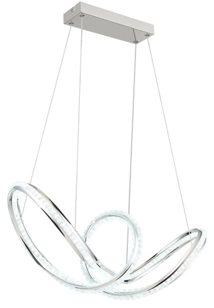 Globo 67440H - LED димируем полилей на кабел EVANGELINE LED/45W/230V лъскав хром+дистанционно управление