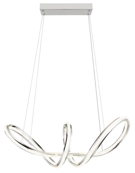 Globo 67440H - LED димируем полилей на кабел EVANGELINE LED/45W/230V лъскав хром+дистанционно управление