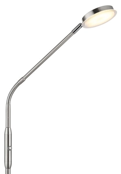 Globo 58504SN - LED димируема подова лампа с докосване SILVIO LED/6,5W/230V матов хром