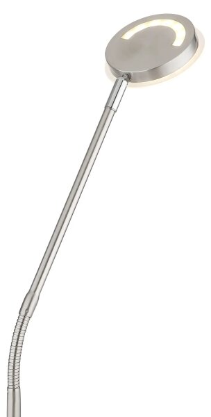 Globo 58504SN - LED димируема подова лампа с докосване SILVIO LED/6,5W/230V матов хром