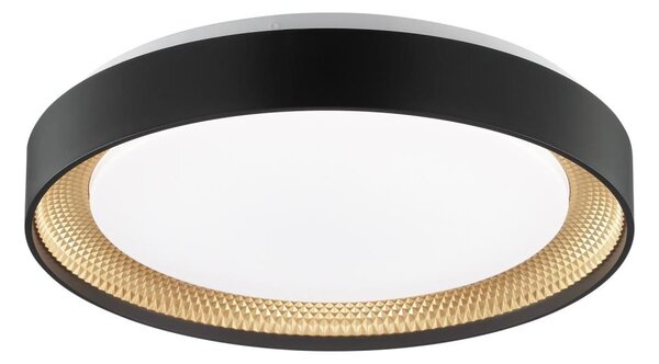 Brilliant - LED димируемо таванно осветително тяло WALDO LED/24W/230V черно/златно + дистанционно управление