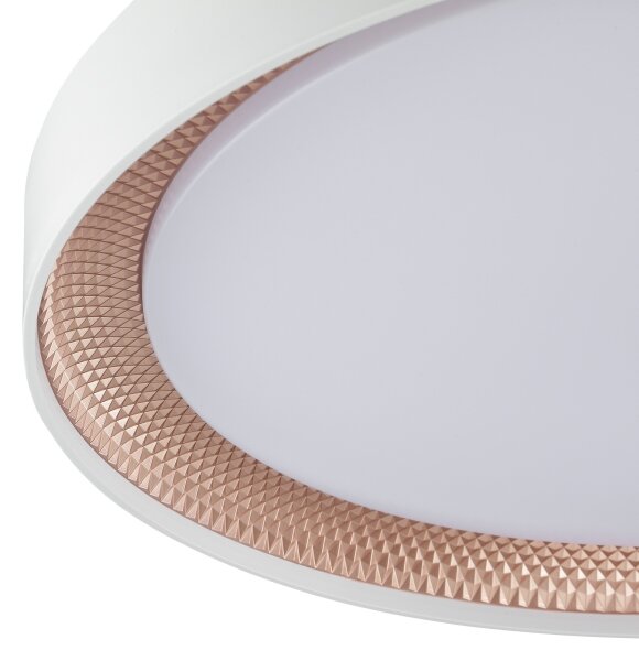 Brilliant - Димируем LED плафон WALDO LED/36W/230V бял/розово злато + дистанционно