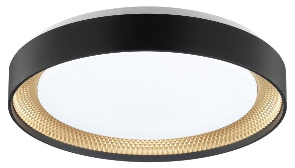 Brilliant - LED димируемо таванно осветително тяло WALDO LED/24W/230V черно/златно + дистанционно управление