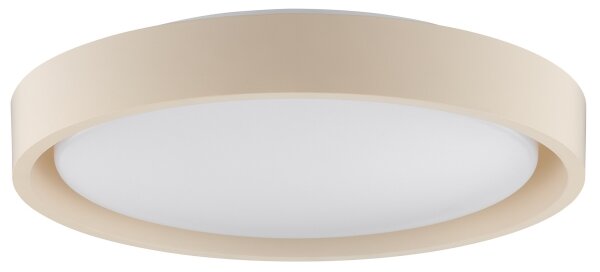 Brilliant - LED таванен плафон SONORA, 12 W, 230 V, 3000 K (топла бяла), Ø 31 см, бежов