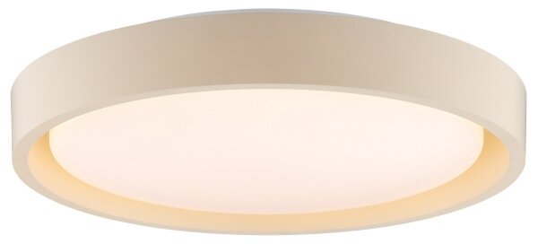 Brilliant - LED таванен плафон SONORA, 12 W, 230 V, 3000 K (топла бяла), Ø 31 см, бежов