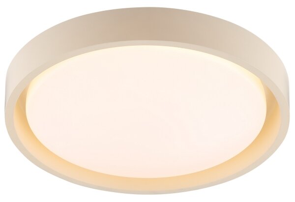 Brilliant - LED таванен плафон SONORA, 12 W, 230 V, 3000 K (топла бяла), Ø 31 см, бежов
