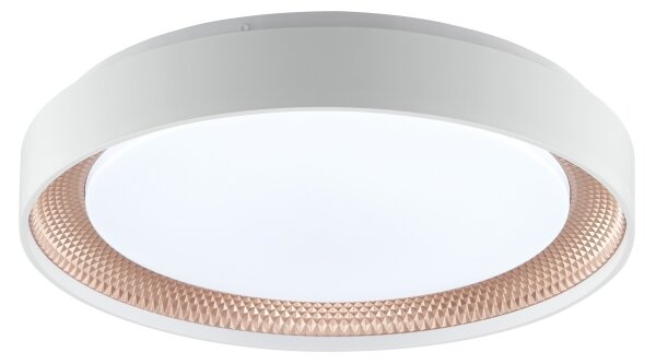 Brilliant - LED димируемо таванно осветително тяло WALDO LED/24W/230V бяло/розово злато + дистанционно управление