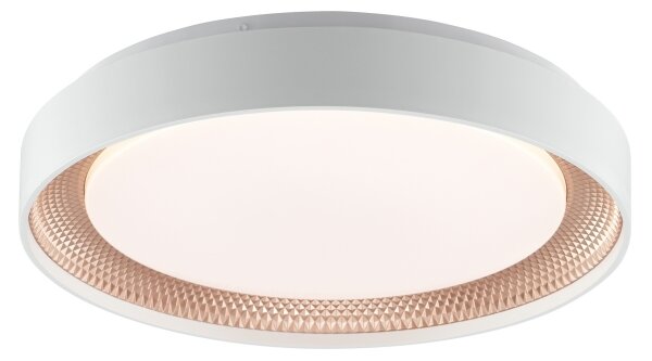 Brilliant - LED димируемо таванно осветително тяло WALDO LED/24W/230V бяло/розово злато + дистанционно управление